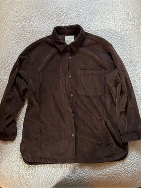 Stoosh Brown Corduroy Shirt Jacket